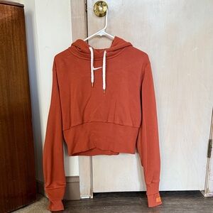 Women's Nike Cropped Hoodie in Burnt Sienna